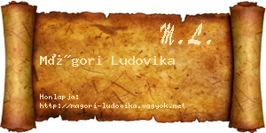 Mágori Ludovika névjegykártya
